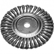 Щетка дисковая для УШМ STAYER 200х22мм (плетеные пучки, стальная проволока 0.5мм)
